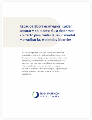 guía de primer contacto para cuidar la salud mental y erradicar las violencias laborales